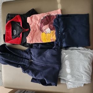 Lot of Boys long-sleeve tees and jackets size 5/6